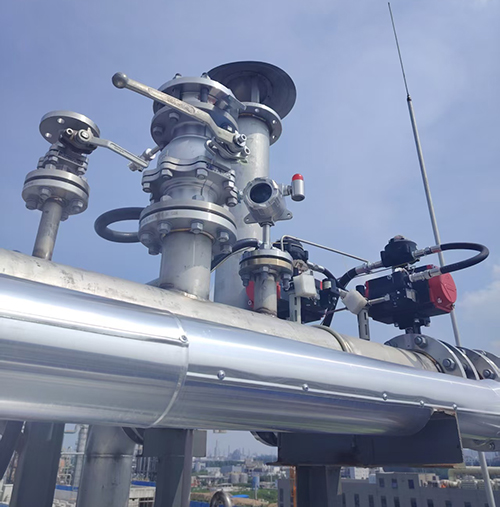 化工廠管道法蘭式電石氣檢測儀應用案例